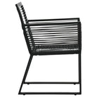 Tuinset met Stalen Frame en Glazen Tafel voor Buiten Gebruik - Tuinsets