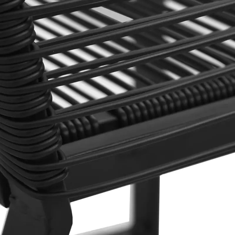 Tuinset met Stalen Frame en Glazen Tafel voor Buiten Gebruik - Tuinsets