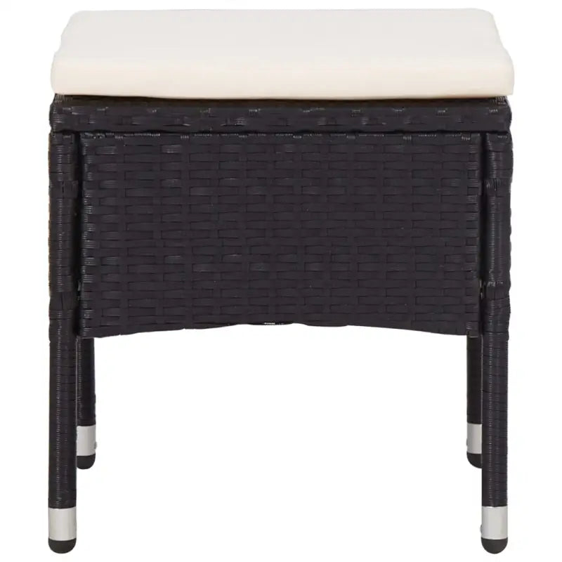 Tuinset met stalen frame voor een stijlvolle tuinruimte levering bevat - Zwart - Tuinsets