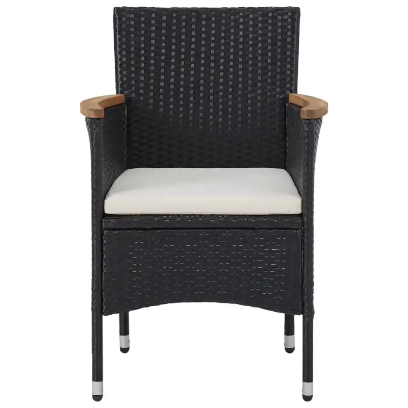 Tuinset met stalen frame voor een stijlvolle tuinruimte levering bevat - Zwart - Tuinsets