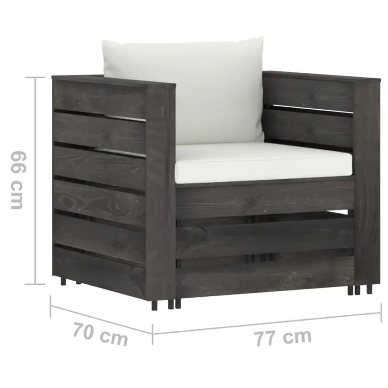 Tuinset met Tafel en Voetenbank voor Ontspanning en Gezelligheid - Tuinsets