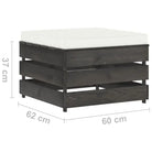 Tuinset met Tafel en Voetenbank voor Ontspanning en Gezelligheid - Tuinsets