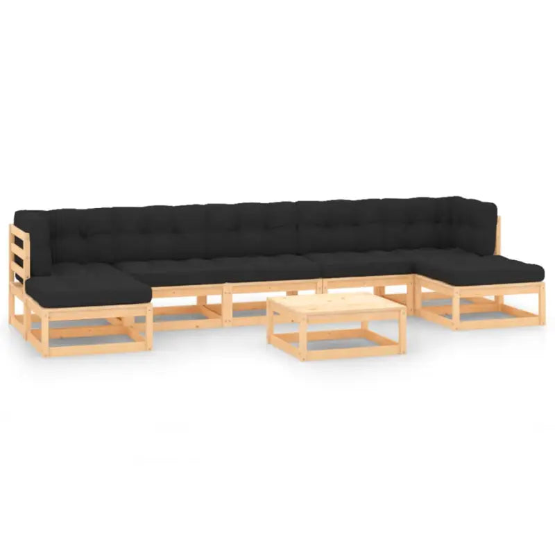 Tuinset met tafel en voetenbank voor ultiem ontspanning en gezelschap - Tuinsets