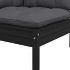 Tuinset met voetenbank tafel van massief grenenhout voor ontspanning - Tuinsets