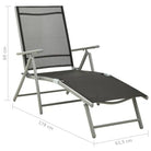 Tuinset met voetensteun en tafel voor comfortabele buitenbijeenkomsten - Tuinsets