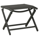 Tuinset met voetensteun en tafel voor ultiem buitencomfort - Antraciet - Tuinsets