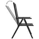 Tuinset met voetensteun en tafel voor ultiem buitencomfort - Antraciet - Tuinsets