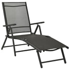 Tuinset met voetensteun en tafel voor ultiem buitencomfort - Antraciet - Tuinsets