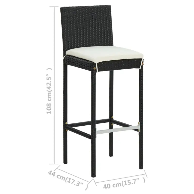 Tuinset met weerbestendig PE-rattan en gepoedercoat stalen frame - Tuinsets