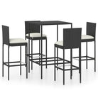 Tuinset met weerbestendig PE-rattan en gepoedercoat stalen frame - Tuinsets