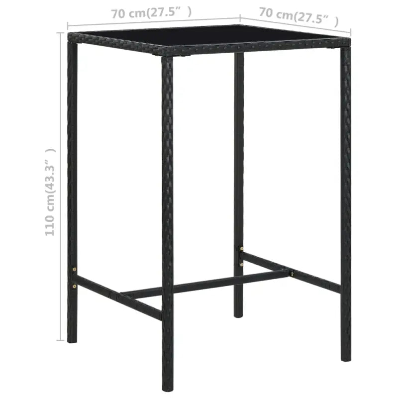 Tuinset met weerbestendig PE-rattan en gepoedercoat stalen frame - Tuinsets