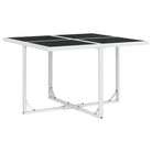 Tuinset met wit materiaal en gepoedercoat staal voor buitenplezier - Tuinsets