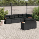 Tuinset met zwart materiaal en gepoedercoat staal voor buitengebruik - Zwart / Zonder tafel - Tuinsets