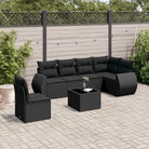 Tuinset met zwart materiaal en gepoedercoat staal voor buitenplezier - Zwart / Zonder tafel - Tuinsets