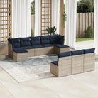 Tuinset met zwart materiaal en gepoedercoat staal voor buitenplezier - Beige en grijs / Zonder tafel - Tuinsets