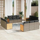 Tuinset met zwart materiaal en gepoedercoat staal voor buitenplezier - Grijs / Zonder tafel - Tuinsets