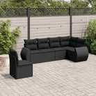 Tuinset met zwart materiaal en gepoedercoat staal voor buitenplezier - Zwart / Met tafel - Tuinsets