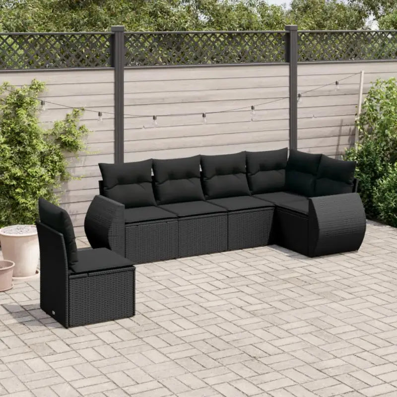 Tuinset met zwart materiaal en gepoedercoat staal voor buitenplezier - Zwart / Met tafel - Tuinsets