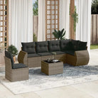 Tuinset met zwart materiaal en gepoedercoat staal voor buitenplezier - Grijs / Zonder tafel - Tuinsets
