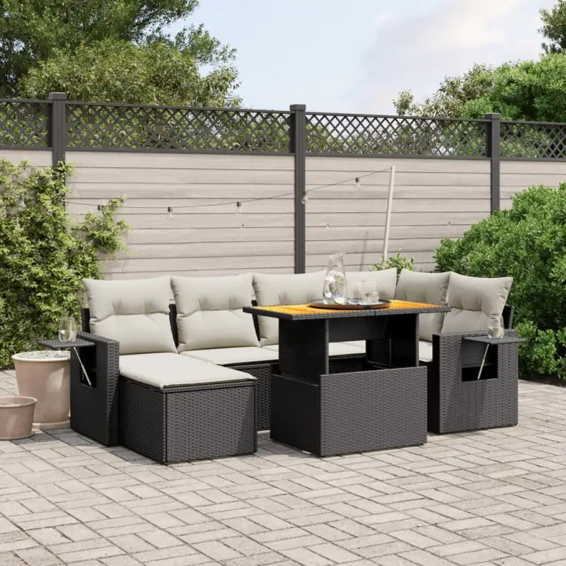 Tuinset met zwart materiaal en gepoedercoat staal voor buitenplezier - Tuinsets