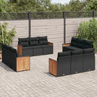 Tuinset met zwart materiaal en gepoedercoat staal voor buitenplezier - Zwart / Zonder tafel - Tuinsets