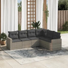 Tuinset met zwart materiaal en gepoedercoat staal voor buitenplezier - Grijs / Zonder tafel - Tuinsets