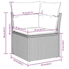 Tuinset met zwart materiaal en gepoedercoat staal voor comfort - Tuinsets