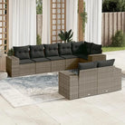 Tuinset met zwart materiaal en gepoedercoat staal voor comfortabel buitengebruik - grijs en donkergrijs / Zonder tafel