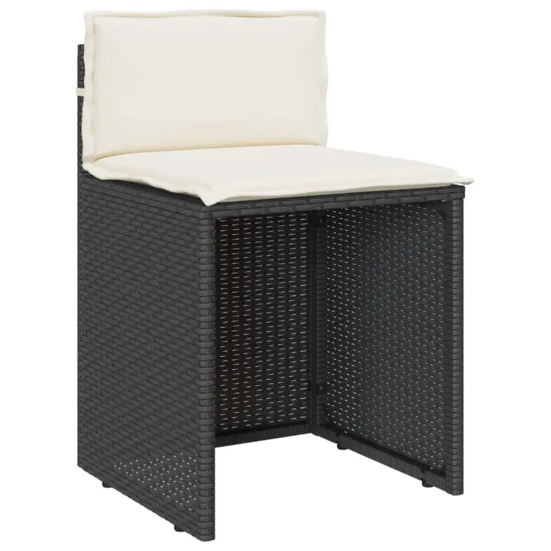 Tuinset met zwart materiaal en gepoedercoat staal voor elke tuin - Tuinsets