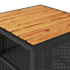 Tuinset met zwart materiaal en gepoedercoat staal voor elke tuin - Tuinsets