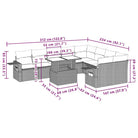 Tuinset met zwart materiaal en gepoedercoat staal voor jouw tuin of terras - Tuinsets