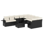 Tuinset met zwart materiaal en gepoedercoat staal voor jouw tuin of terras - Tuinsets