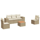 Tuinset van beige materiaal en gepoedercoat staal voor buitenplaatsen - Tuinsets