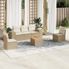 Tuinset van beige materiaal en gepoedercoat staal voor buitenplaatsen - Tuinsets
