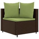 Tuinset van bruin materiaal met gepoedercoat staal en comfortabele afmetingen - Tuinsets
