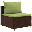 Tuinset van bruin materiaal met gepoedercoat staal en comfortabele afmetingen - Tuinsets