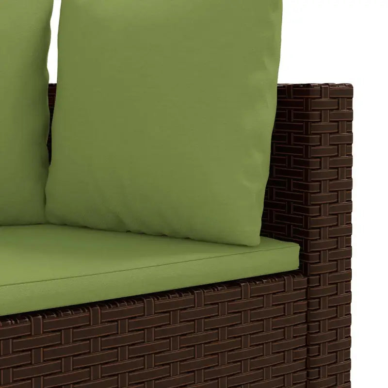 Tuinset van bruin materiaal met gepoedercoat staal en comfortabele afmetingen - Tuinsets