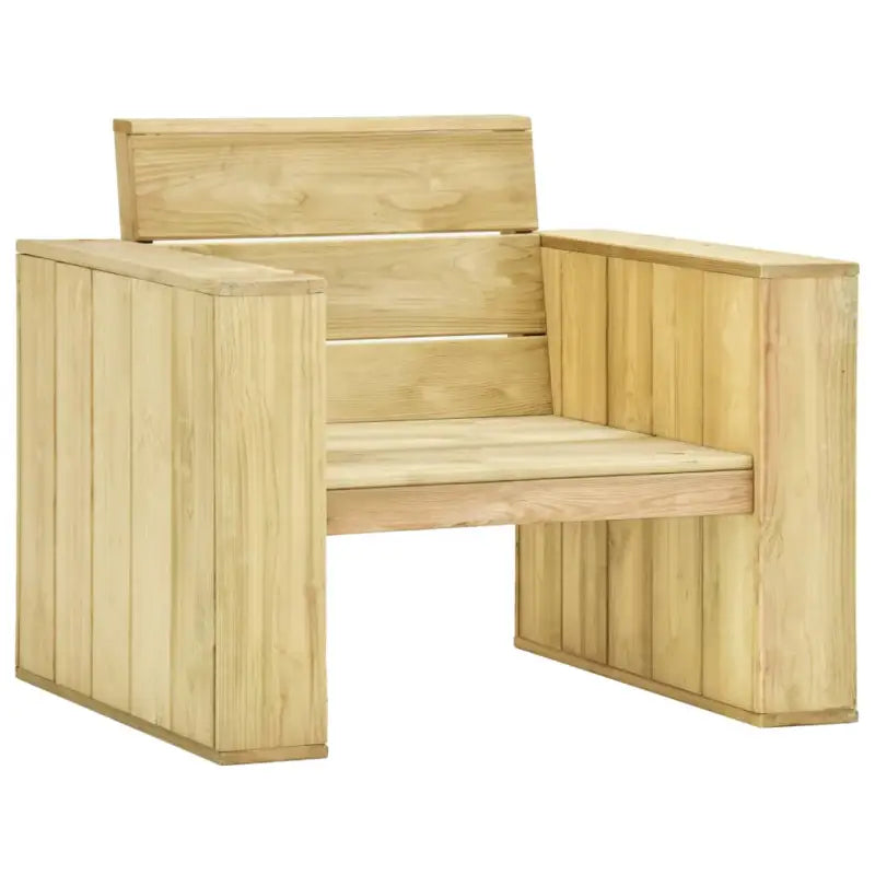 Tuinset van geïmpregneerd grenenhout voor comfortabel buitendelen - Tuinsets