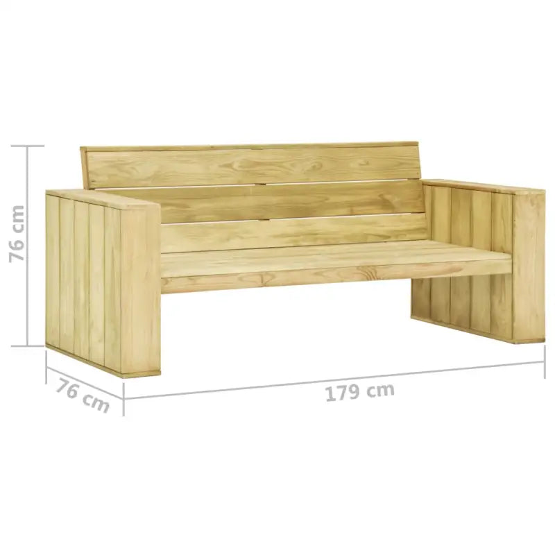 Tuinset van geïmpregneerd grenenhout voor comfortabel buitendelen - Tuinsets