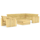 Tuinset van geïmpregneerd grenenhout voor terras en tuinplezier - Tuinsets