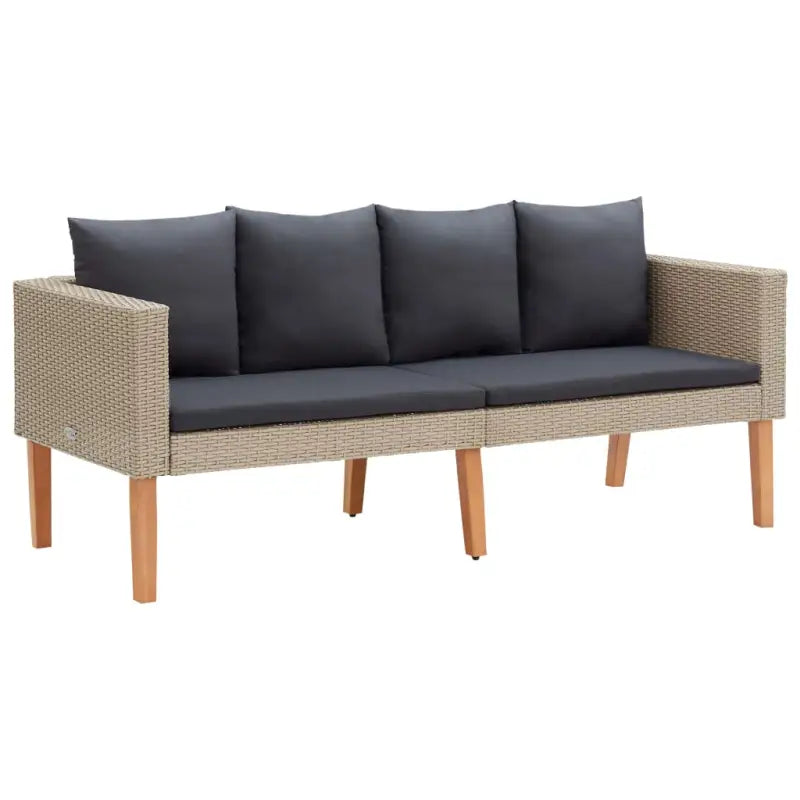 Tuinset van gepoedercoat staal en poly rattan voor gezellige zomerdagen - Tuinsets