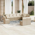 Tuinset van gepoedercoat staal met zwarte materialen voor buitengebruik - Beige / Zonder tafel - Tuinsets