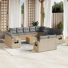 Tuinset van grijs materiaal en gepoedercoat staal met ideale afmetingen - Beige en grijs - Tuinsets