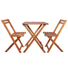 Tuinset van massief acaciahout met levering bevat voor tuin en terras - Naturel / Nee / Vierkant - Tuinsets
