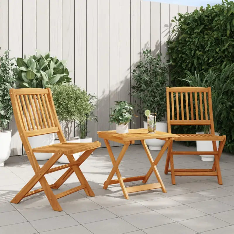 Tuinset van massief acaciahout met olieafwerking en eenvoudige schoonmaak - Tuinsets