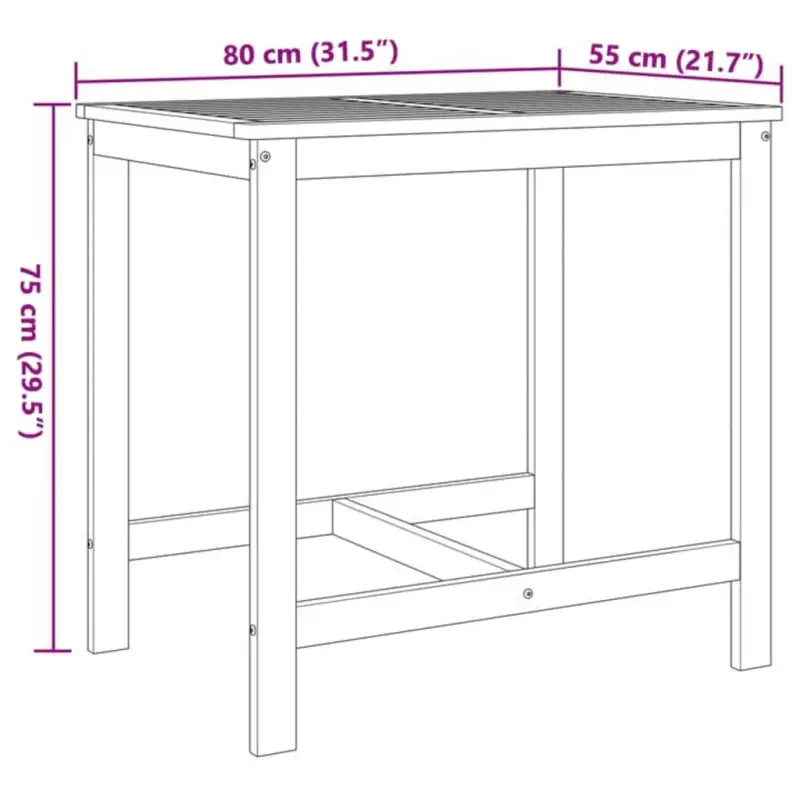 Tuinset van massief acaciahout met olieafwerking en perfecte afmetingen - Tuinsets