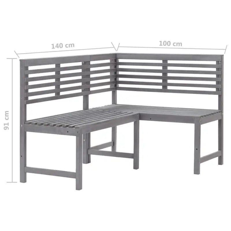 Tuinset van massief acaciahout met rustieke charme - Tuinsets