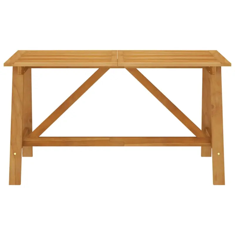 Tuinset van massief acaciahout met tafel en vier stoelen - Tuinsets