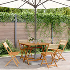 Tuinset van massief acaciahout voor buiten en terras ontspanning - Beige / 90 x 90 x 75 cm - Tuinsets