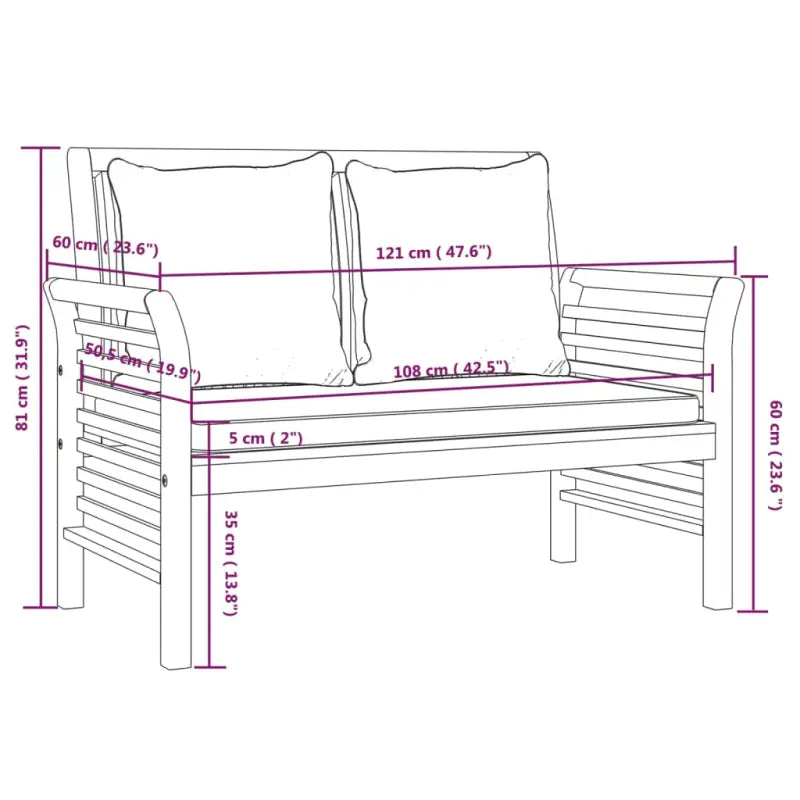 Tuinset van massief acaciahout voor stijl en functionaliteit - Tuinsets